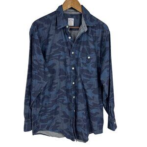Brooks Brothers Mens Camouflage Button-Up Regular Fit Shirt Size M